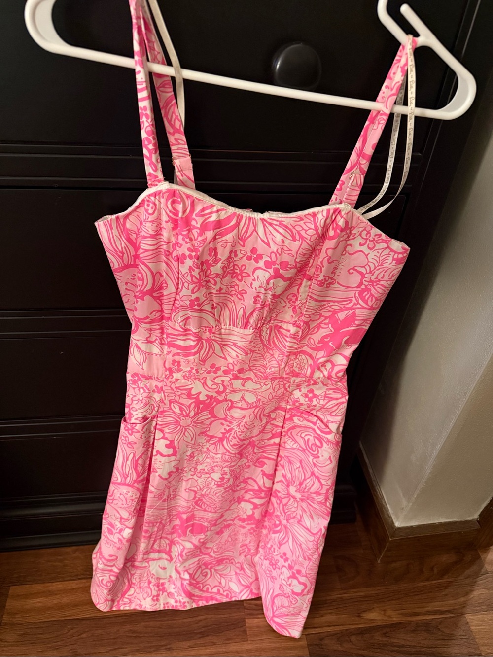 Lilly Pulitzer Pink Floral Strapless Sundress